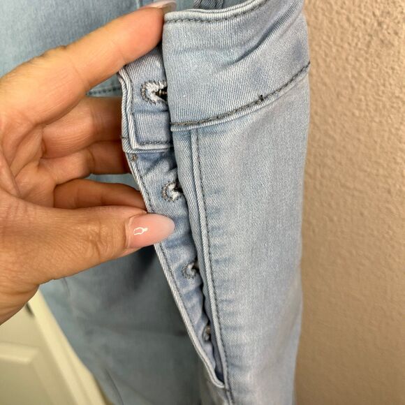 Girls Denim Overalls Light Blue Size 9/10 #611 - Picture 11 of 17